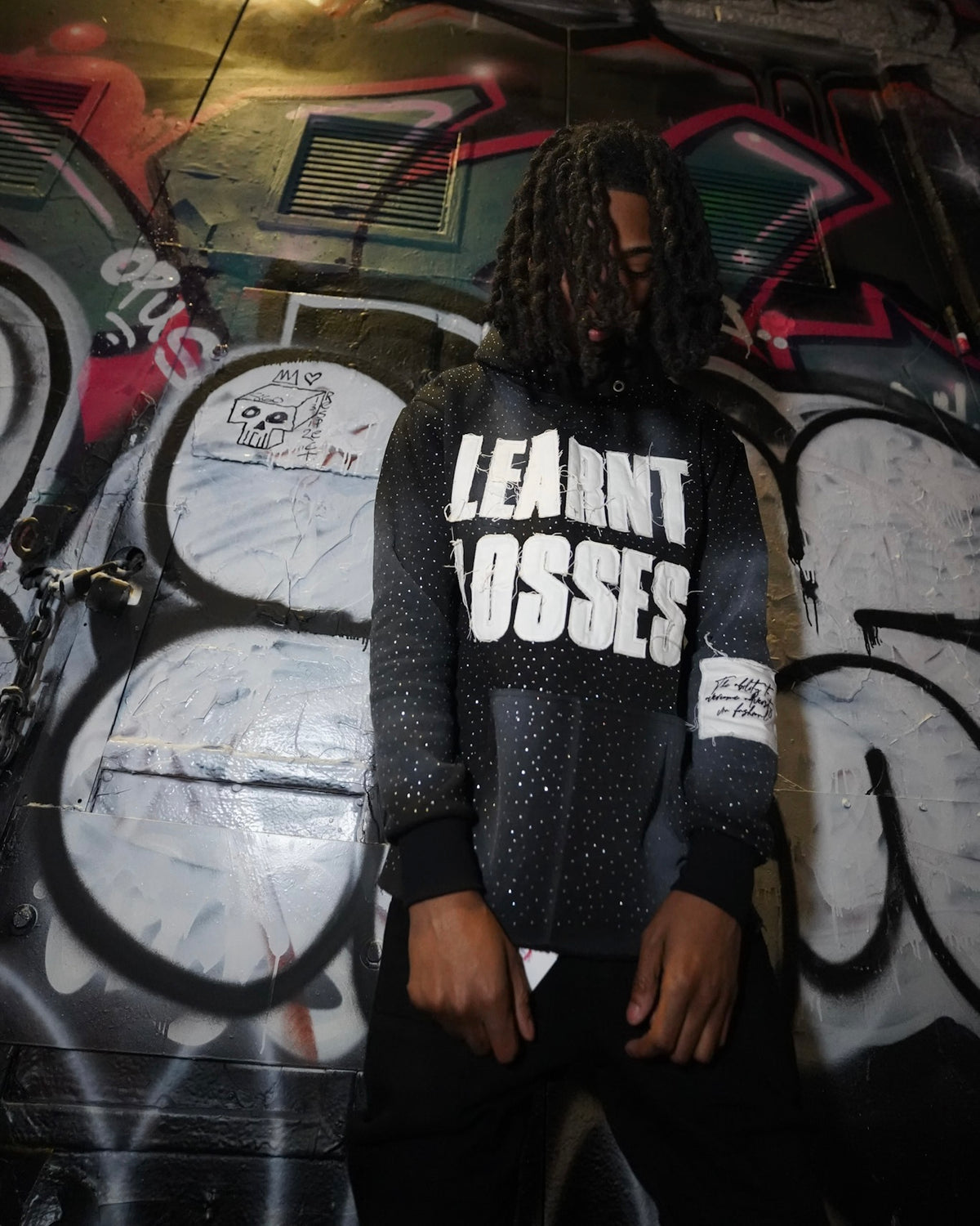 Overcome Adversity Rhinestone Hoodies