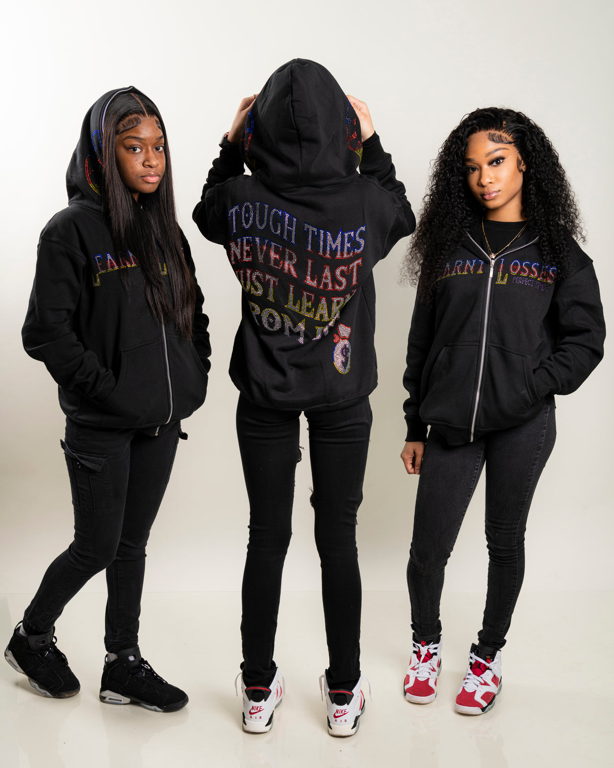 Perfect Timing Rhinestone Full-Zips